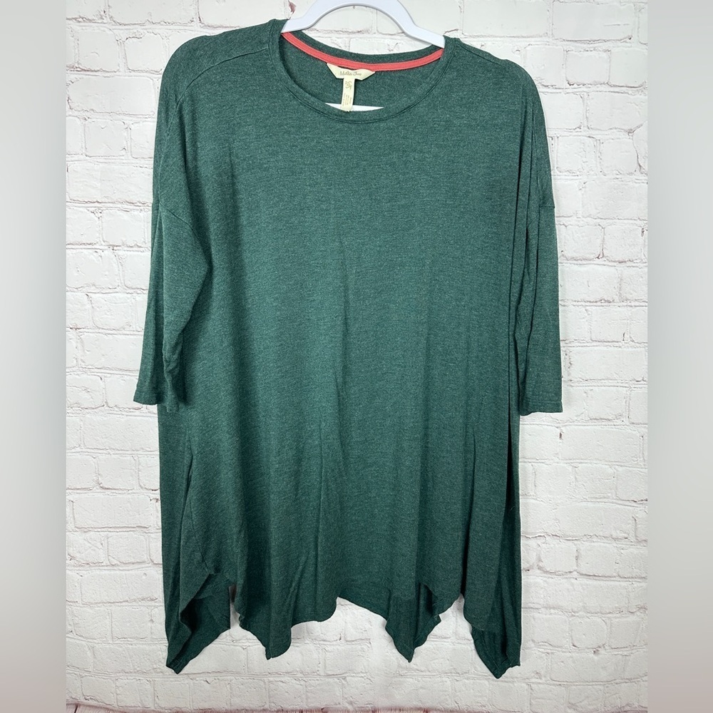 Matilda Jane Oversized Knit Tunic Take a Trip Top Forest Green Womens Sz XS